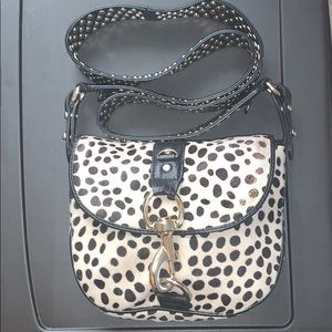 Rebecca Minkoff leopard stud cross body bag. Rare!